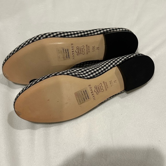 Like New Margaux Black and White Checkered Women's Flats 35.5 - Picture 2 of 2